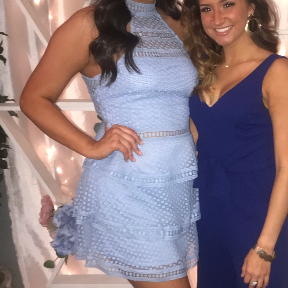 PRETTYLITTLETHING Raine Panel Tiered Bodycon Dress